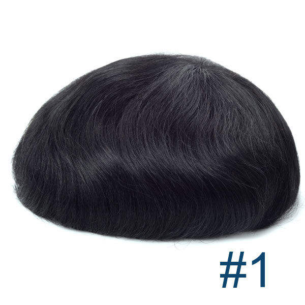 NewAustralia Swiss Lace Toupee with Extended Wider PU Perimeter Hair System