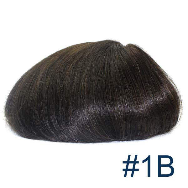 V-LOOP Men's Toupee - Natural Human Hair, Undetectable Hairpiece for Men
