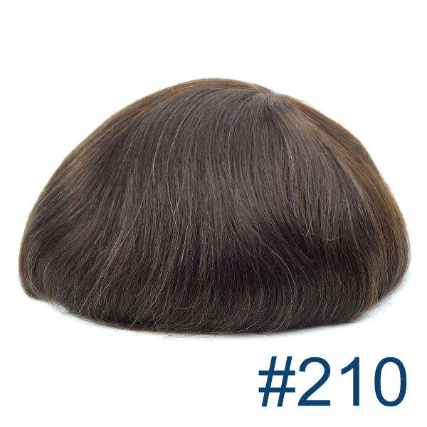 V-LOOP Men's Toupee - Natural Human Hair, Undetectable Hairpiece for Men