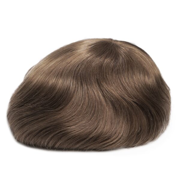 V-LOOP Men's Toupee - Natural Human Hair, Undetectable Hairpiece for Men