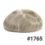 HS25-V : 0.03mm Ultra Thin Skin Men's Hair Systems With V-looped Human Hair