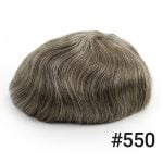 HS25-V : 0.03mm Ultra Thin Skin Men's Hair Systems With V-looped Human Hair