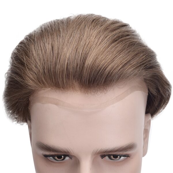 Hollywood Men's Lace Hair System: Ultra-Thin Skin Perimeter & Natural Lace Front for Seamless Style