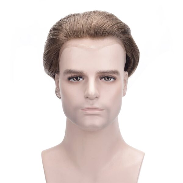 Hollywood Men's Lace Hair System: Ultra-Thin Skin Perimeter & Natural Lace Front for Seamless Style