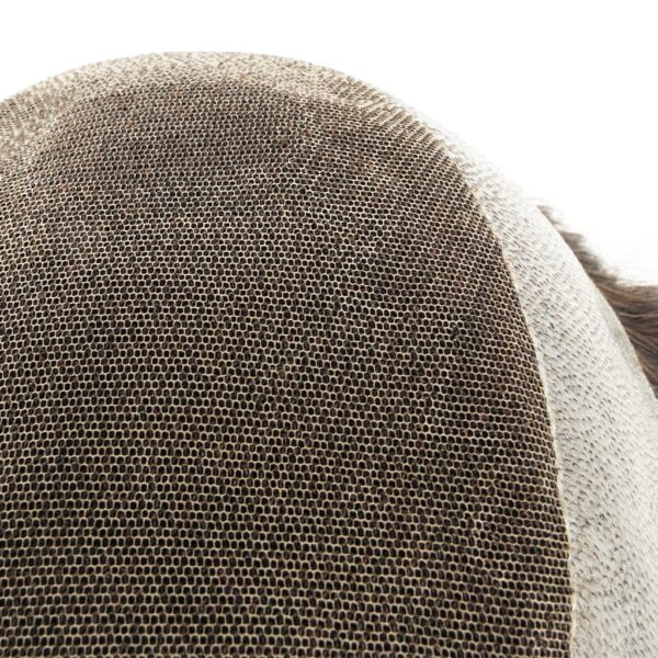 NewAustralia Swiss Lace Toupee with Extended Wider PU Perimeter Hair System