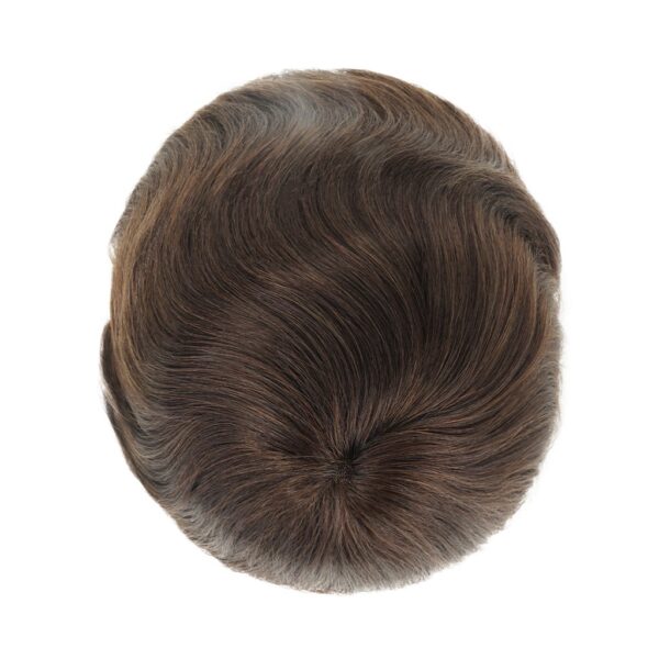 NewAustralia Swiss Lace Toupee with Extended Wider PU Perimeter Hair System