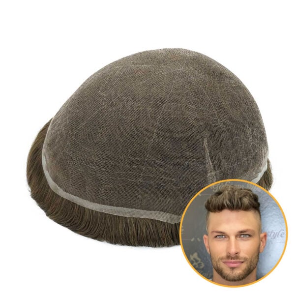 Full Swiss Lace Hair System: Ultra-Realistic Hairline for Natural Look & Comfort