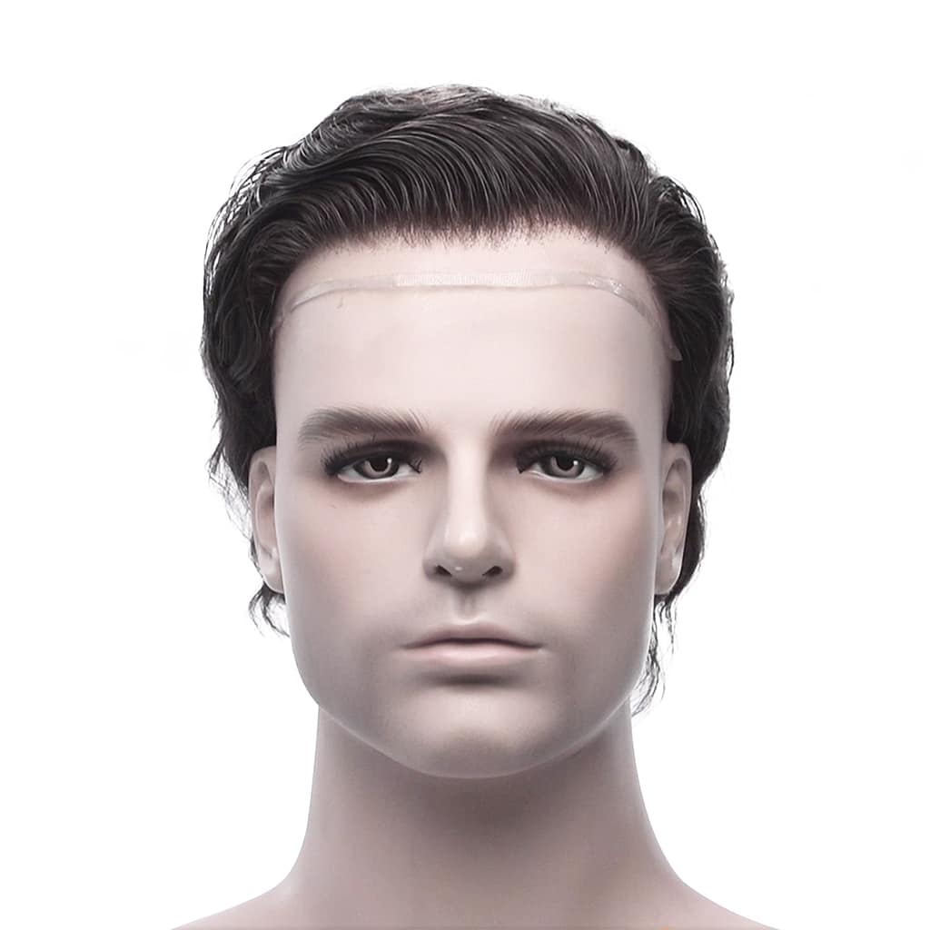 BIO : Men's Lace Front Hairpiece Wholesale 0.08 mm Super Thin Skin