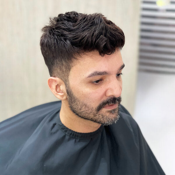 Full Lace Men's Toupee with Realistic Hairline & Parts - Wholesale