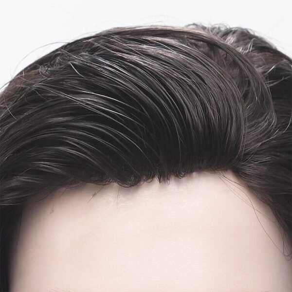 Monofilament Hair System Realistic High Quality Stock Toupee
