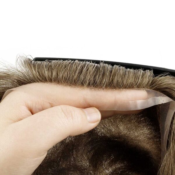 Monofilament Toupee for Men 80% Density