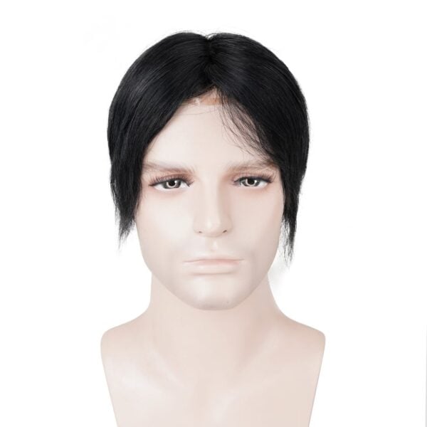 Fine Mono Base Hair System With PU and Swiss Lace