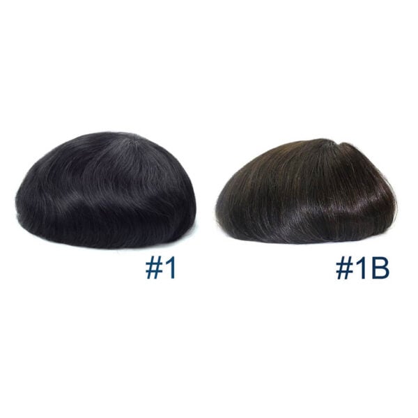 Fine Mono Base Hair System With PU and Swiss Lace