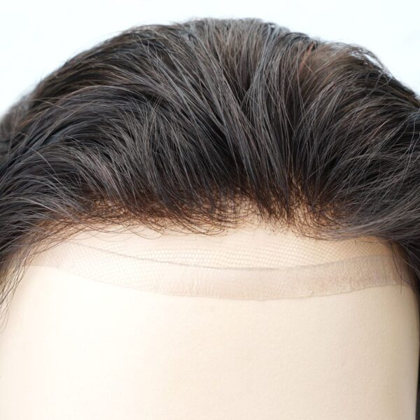 HOLLYWOOD-MONO : Fine Mono Base Hair System with Clear PU Perimeter and French Lace Front for Wholesale