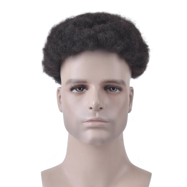 Wholesale Men's Hair Unit Stock Skin Base Afro Toupee