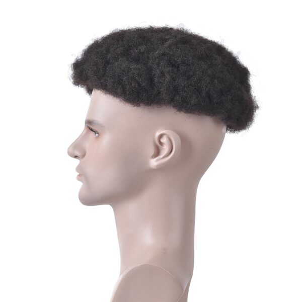 Wholesale Men's Hair Unit Stock Skin Base Afro Toupee