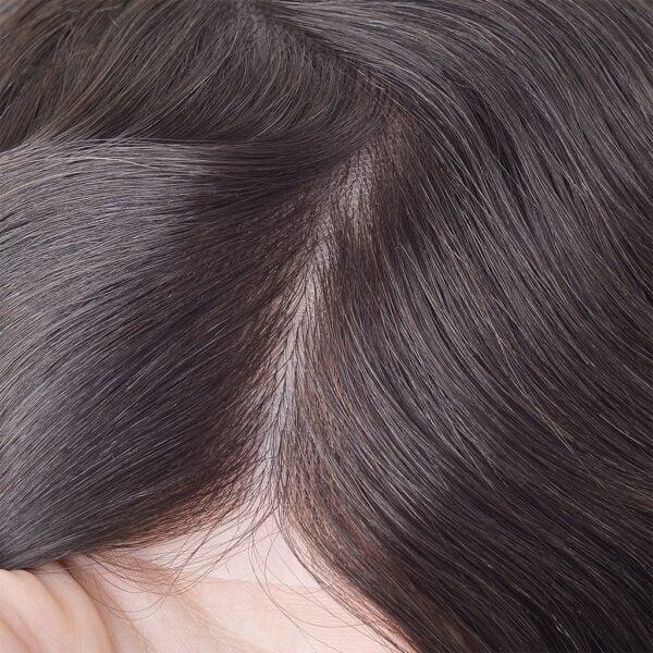 Poly Hair System Injected Skin Base With Diamond Lace Wholesale