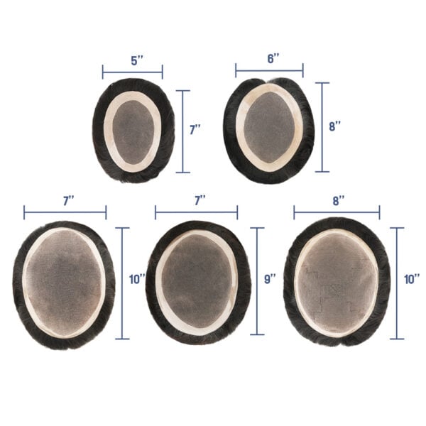 Fine Mono Hair System With PU Perimeter for Wholesale