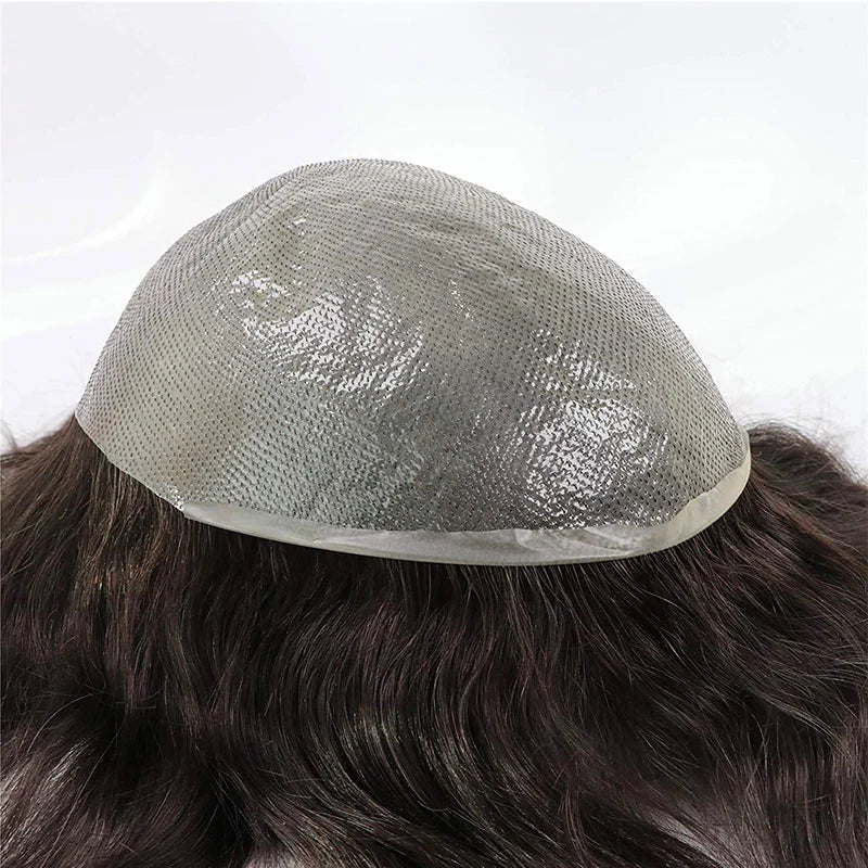Customize Mens Toupee Hairpieces for Men Human Hair Replacement Wigs