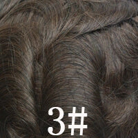 Custom Toupee Hollywood French Lace Front PU Around Fine Mono Hair System For Men 430#