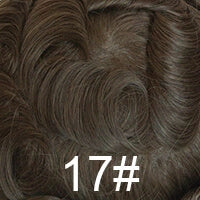 Custom Toupee Hollywood French Lace Front PU Around Fine Mono Hair System For Men 430#