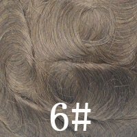 Customize Mens Toupee Hairpieces for Men Human Hair Replacement Wigs Lace Front with PU with Elastic Net Cap Base Hair Prosthesis with Silcone