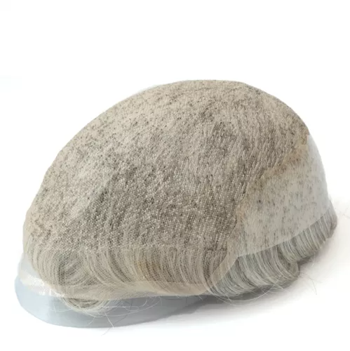 Swiss Lace Q6 Men's Toupee - Premium Human Hair Replacement System, Natural Hairline, Lightweight & Breathable, Full Lace Base, 6''x8'' 7"X9" 8"X10" 6"X9"