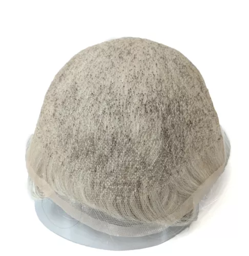 Swiss Lace Q6 Men's Toupee - Premium Human Hair Replacement System, Natural Hairline, Lightweight & Breathable, Full Lace Base, 6''x8'' 7"X9" 8"X10" 6"X9"