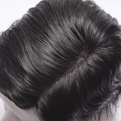 Fine Mono Hair System With PU Perimeter for Wholesale