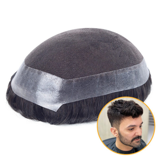 AUSTRALIA : Men's Lace Hair System With PU Perimeter Wholesale