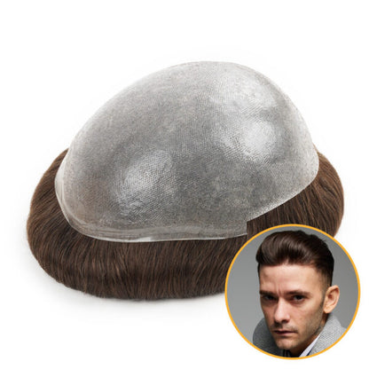 0.06mm Thin Skin Hair System, 130% Density