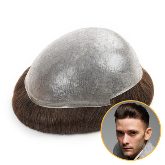 0.06mm Thin Skin Hair System, 130% Density