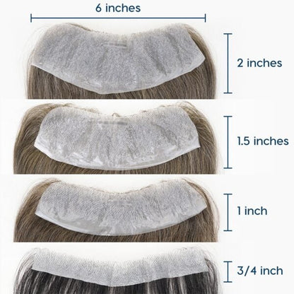 PU-FRONTAL : Men's Frontal Hair Piece for Receded Hairline Wholesale