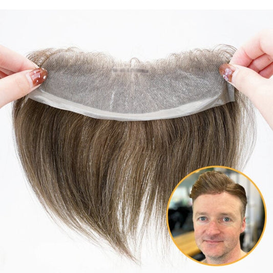 PU-FRONTAL : Men's Frontal Hair Piece for Receded Hairline Wholesale