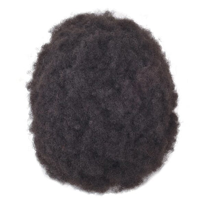 Wholesale Men's Hair Unit Stock Skin Base Afro Toupee