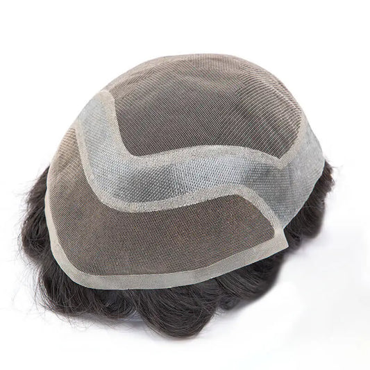 Custom Hollywood French Lace Front Hair System Wholesale For Men