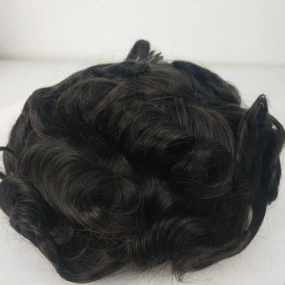 Custom French Lace With Skin Back And Sides Q6 Hair System Wholesale For Men