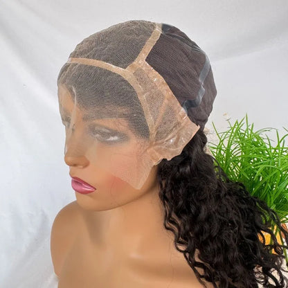 Customize Mens Toupee Hairpieces for Men Human Hair Replacement Wigs Lace Front with PU with Elastic Net Cap Base Hair Prosthesis with Silcone